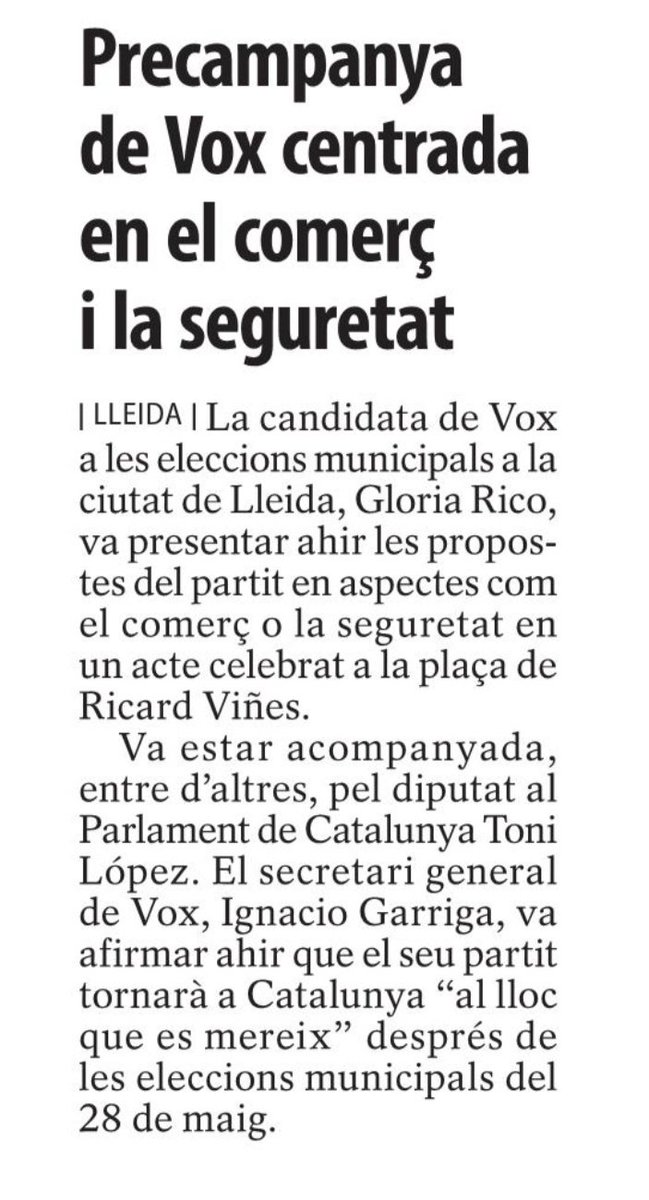 Inimaginable que un mitjà com <a href="/SEGREcom/">SEGRE</a> que es diu progressista doni veu al feixisme quan ni tan sols té representació a la Paeria