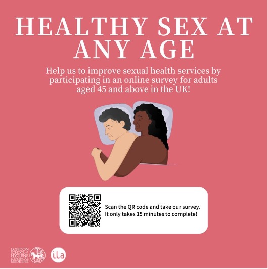 Did you know that 60-85% of adults 45+ have reported being sexually active in the past year? ​

Sexual health should be accessible and inclusive for all. 

Scan the QR code, visit bit.ly/3KAXv3u to take our survey - and you could win £50! #SexualHealth