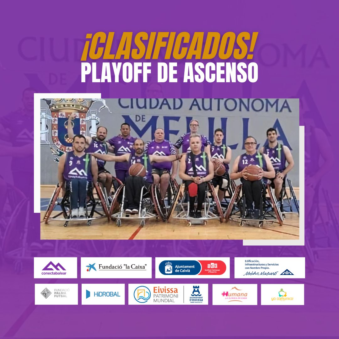 DiscaEsports's tweet photo. CLASIFICADOS PARA PLAYOFF🏀🎉  Por segunda temporada consecutiva nos hemos clasificado para jugar por el ascenso a Primera División #BSR
Gracias familias, jugadores, patrocinadores, instituciones y amigos por estar a nuestro lado😍 
¡Vamos a por más! https://t.co/F6vKoAggrR