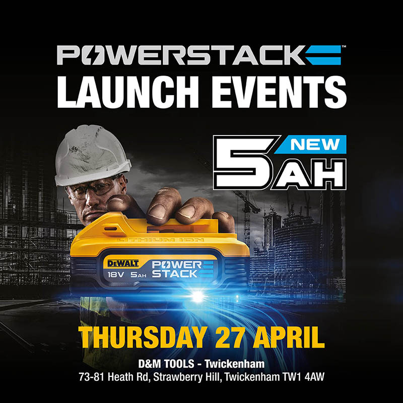 DM_Tools's tweet image. Dewalt Powerstack 5Ah Launch event!

Thu 27th April - 9:00am -  3:00pm
73-81 Heath Rd, Twickenham, TW1 4AW
Get your hands-on the 5AH #Powerstack range, plus Exclusive Deals. More details: bit.ly/3o7NNxT.  #dewalt #joiners #carpenters #