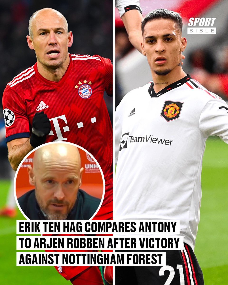 Jesanchez3's tweet photo. I respect ten hag a lot but comparing Anthony with Robben? Are we serious? https://t.co/BpbrgzZeVM