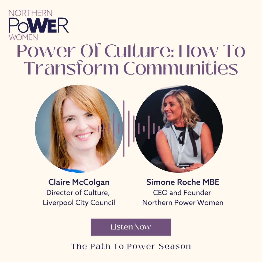 Exciting news! Our latest #podcast episode 'Power Of Culture: How To Transform Communities' is now available. Join us as we chat with Claire McColgan CBE about the transformative power of culture. Listen now: bit.ly/3MTSs13 

#PowerOfCulture #TransformCommunities