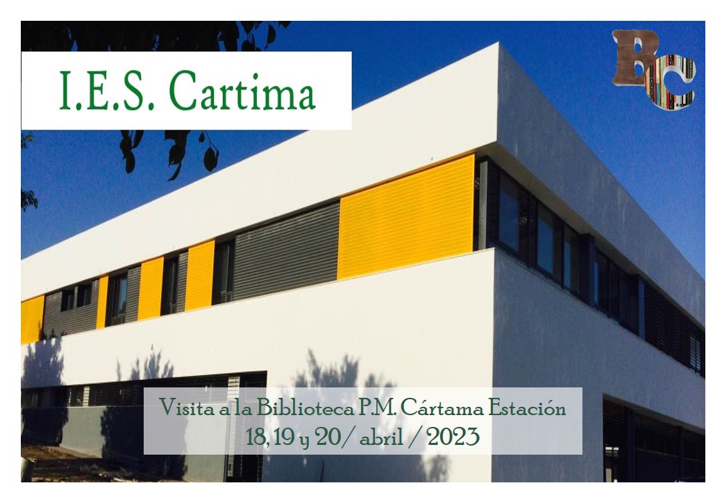 biblioscartama's tweet photo. 📷 𝑽𝒊𝒔𝒊𝒕𝒂 𝒈𝒖𝒊𝒂𝒅𝒂
Los días 18, 19 y 20 de abril recibiremos en  la #Biblioteca P.M. #Cártama Estación las visitas de varios grupos de alumnos de 1º de ESO del IES “Cartima”,  en horario matinal

#BibliotecasdeCártama #visitasescolares #libro #leer #lectura #IESCartima https://t.co/uuuURxMCQS