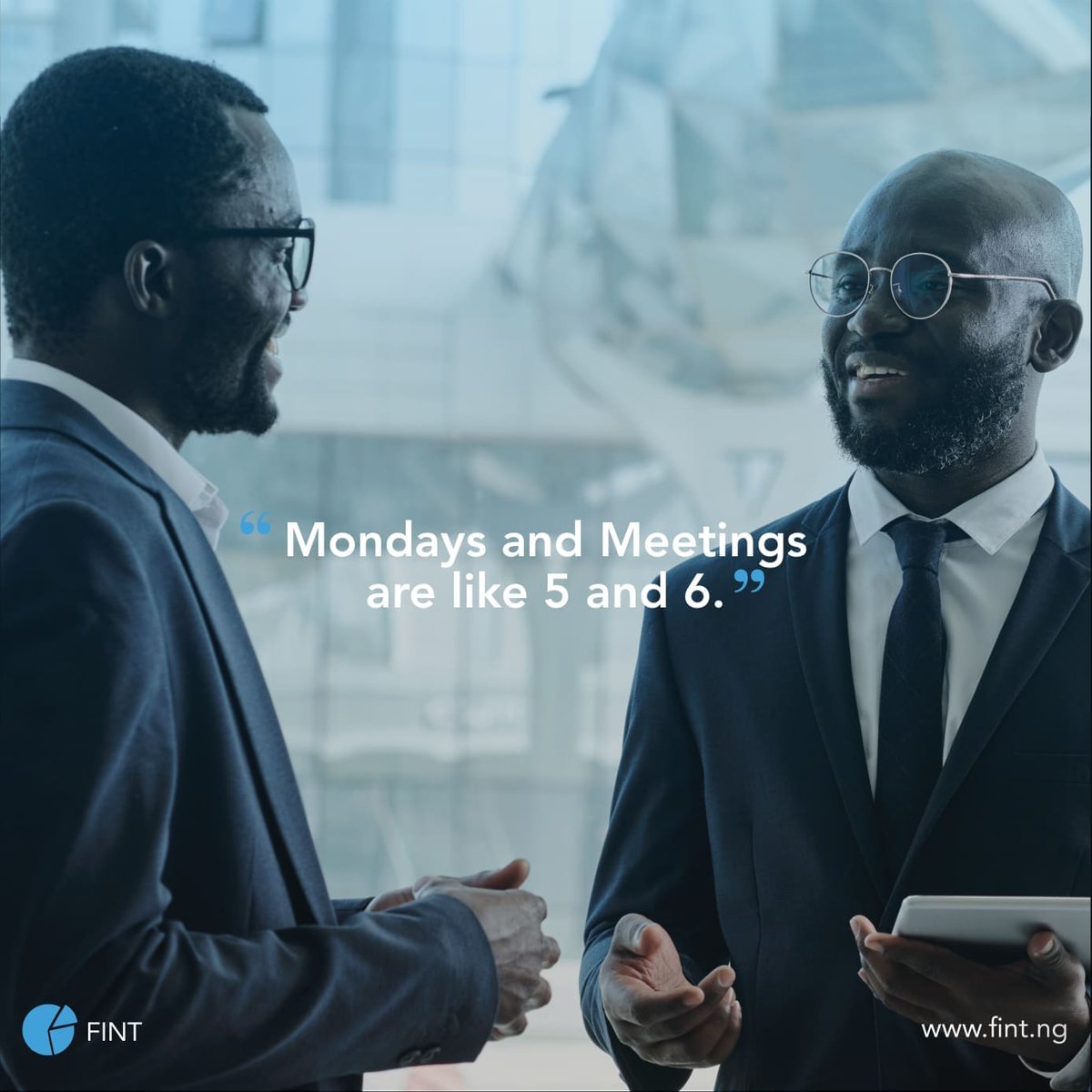 fint_ng's tweet photo. Do you look forward to your Monday meetings or to showing off your well-planned Monday outfit? 🤓😂 https://t.co/9GhSbOobKk