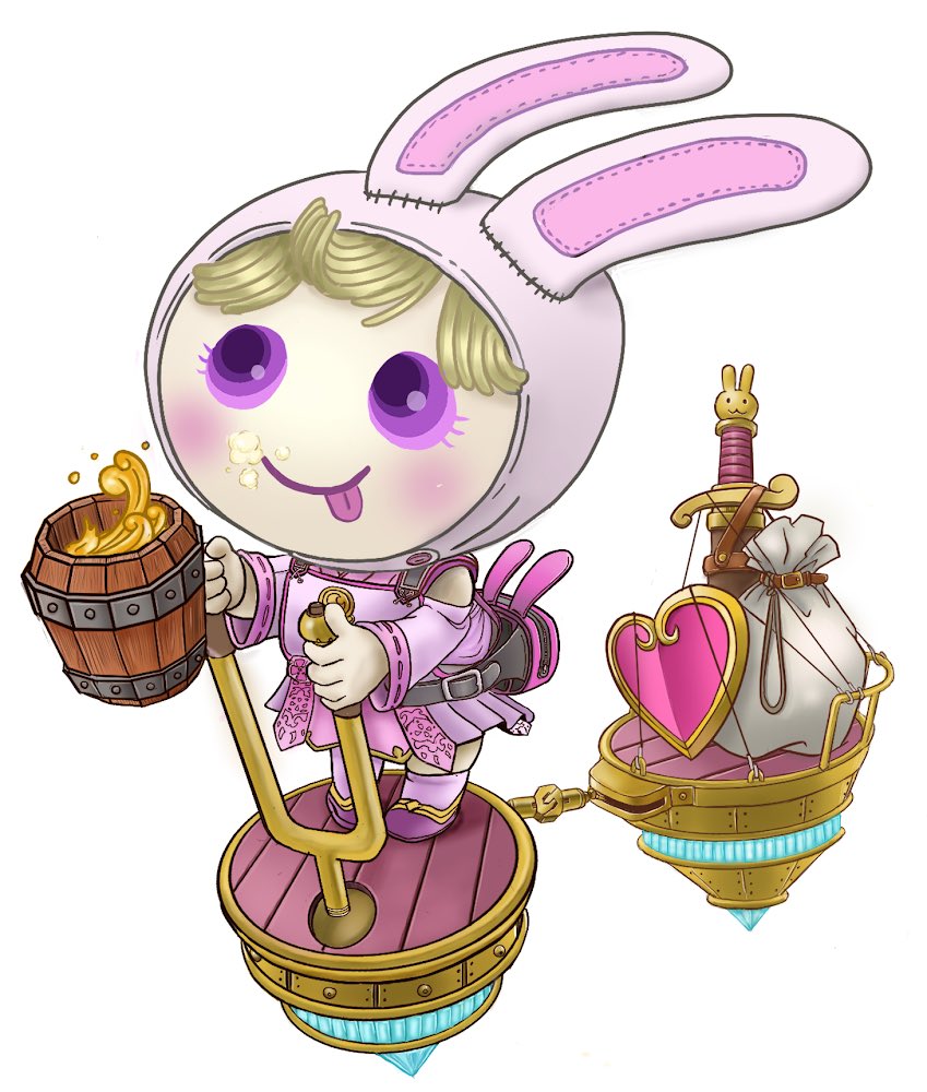 gkj_dqx's tweet photo. フレンドを描いてみるチャレンジ3 😊初のエル子のリサ（@Risa_rabbit_8 ）
ビールとうさぎをこよなく愛する人故ビールサーバーを積んで冒険するシーンに✨
描くのがめんどい装備ばかりしてるのでリサを恨みながら描いてた😇
差分は無いがおっぱいは盛っておいたから安心して😂

#ジョウ絵 https://t.co/a8gzYxCQNG