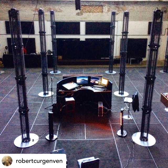 London premiere of new pipe organ work Sat 28th April at <a href="/StoneNest_LDN/">StoneNest</a>  on 33 speaker / 4 subwoofer <a href="/4DSOUND/">4DSOUND</a> system. This photo was taken during spatialising work in Berlin on 48 speaker <a href="/monomsound/">MONOM</a> system last year.
London tickets stonenest.org/events/robert-…