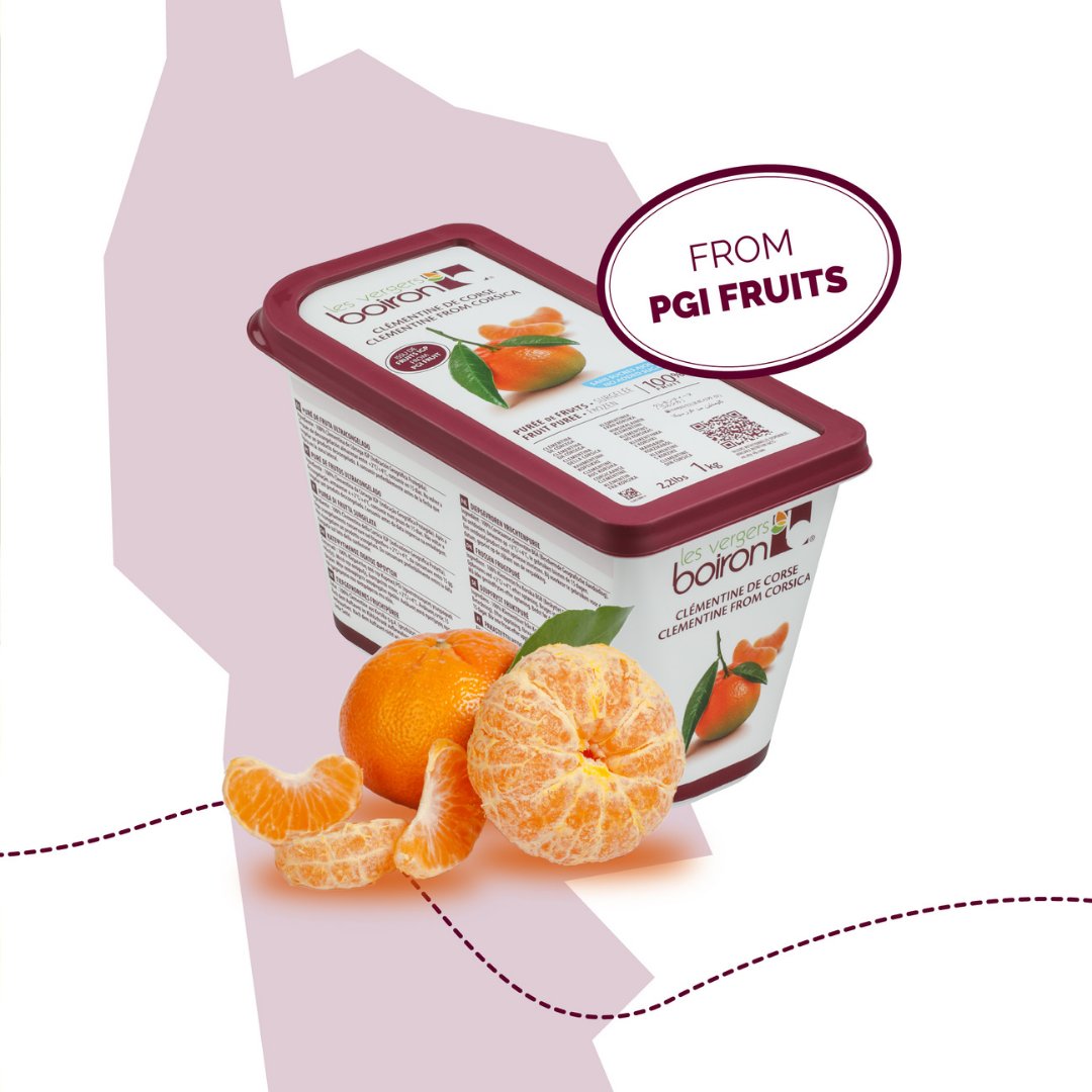 Do you know why the Corsican #Clementine is considered such a special fruit? It is the only clementine from France, which is grown on the island of beauty. @les_vergers_boiron puree is known for its unique sweet and sour flavour, with vegetal and smooth orange notes.

#boiron