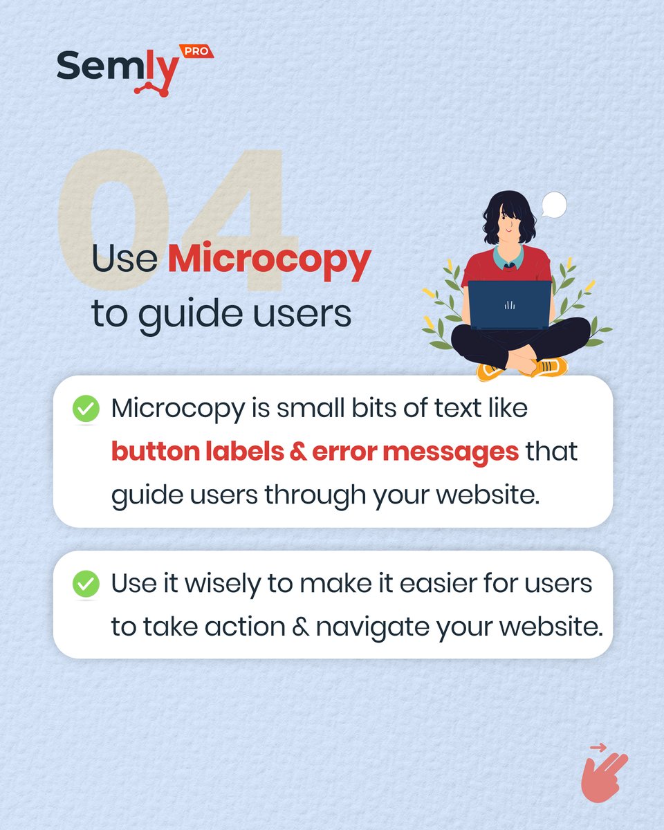 SemlyPro's tweet photo. 💡 How UX Can Help in Website SEO?
👉 Swipe to find out!

💡 Advanced SEO Pro Certification Course by Anil Varma - Registration Link in the first comment.

❤️ Follow Semly Pro - The SEO Company for more SEO tips.

🎙 Content and Design by Surya Pillai.

#digitalmarketing #seo https://t.co/fNagMuELiH