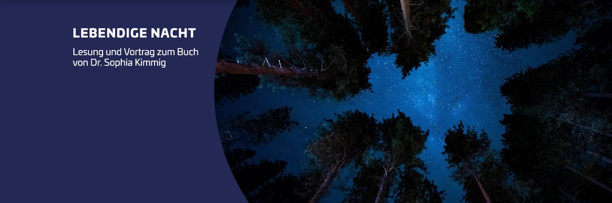 Hier noch mal der Hinweis zur Lesung 
"Lebendige Nacht" 
mit Sophia Kimmig morgen abend im Planetarium Berlin. Die Veranstaltung ist kostenfrei, um Vorab-Reservierung per Email oder Telefon wird gebeten.
Alle Infos 
👉planetarium.berlin/veranstaltunge…