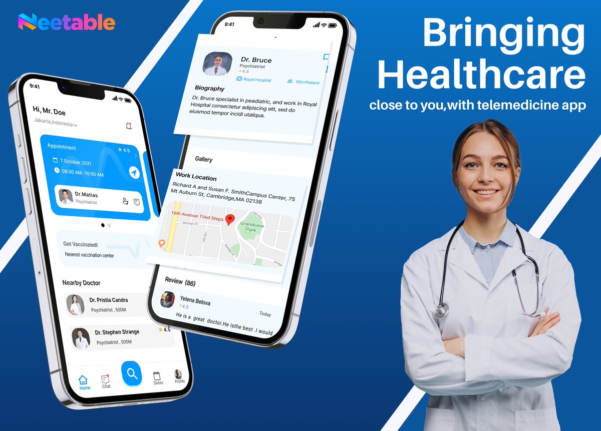Transform Your Healthcare Services Through Telemedicine!
Make healthcare delivery better with our innovative, custom-built #telemedicineapps.
neetable.com/telemedicine-s…