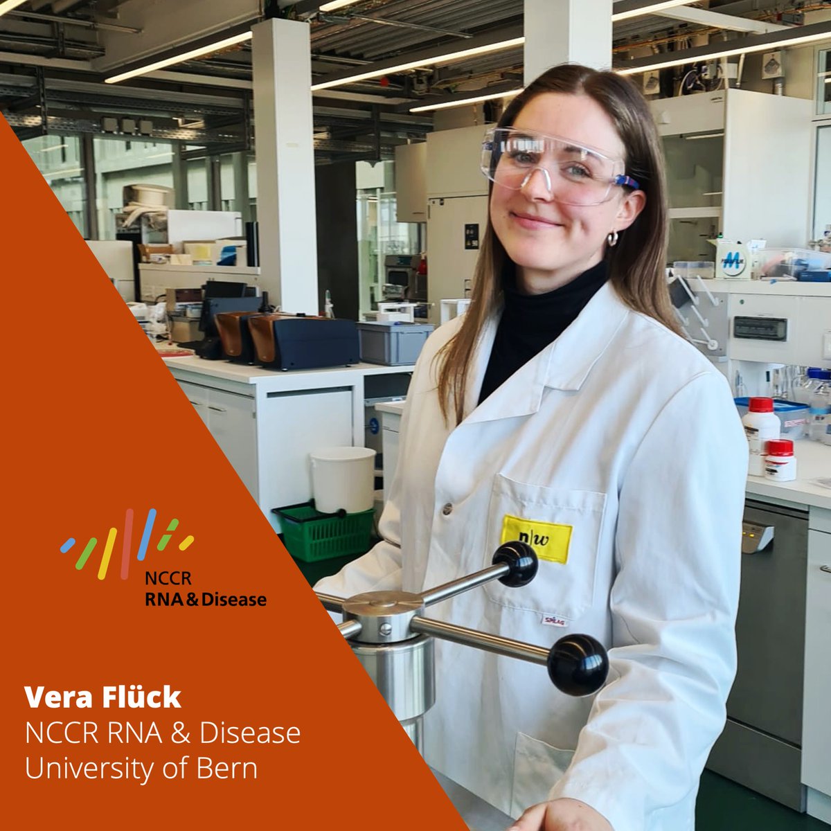 “Learning to try new things, without worrying about achieving perfection can be a challenge, but it is a mindset that will ultimately be beneficial in the long run.” Meet <a href="/NCCR_RNADisease/">NCCR RNA & Disease</a> researcher Vera Flück (<a href="/VeraFlueck/">Vera Flück</a>, <a href="/ProfVolkerThiel/">Volker Thiel</a> lab, <a href="/unibern/">Universität Bern</a>): bit.ly/40eNAqd