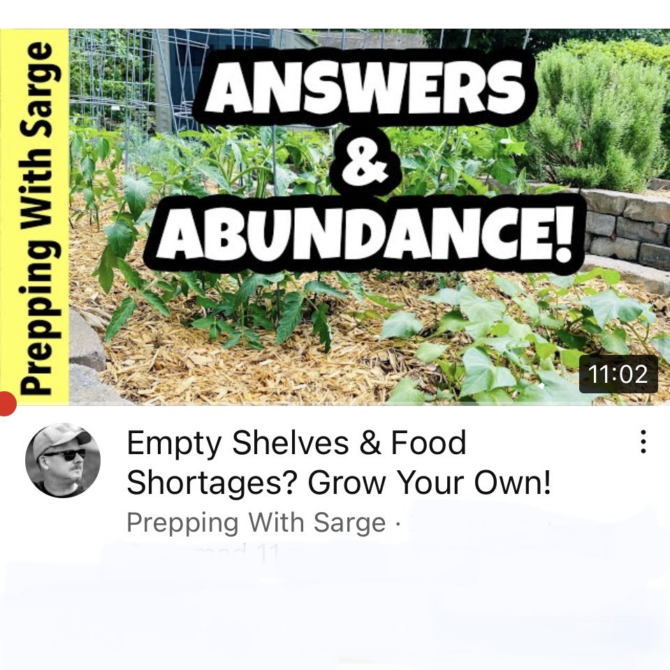 #foodshortages #emptyshelves #GardeningTwitter #Permaculture #groceries #inflation 

youtube.com/live/OAo3Mv3Mn…