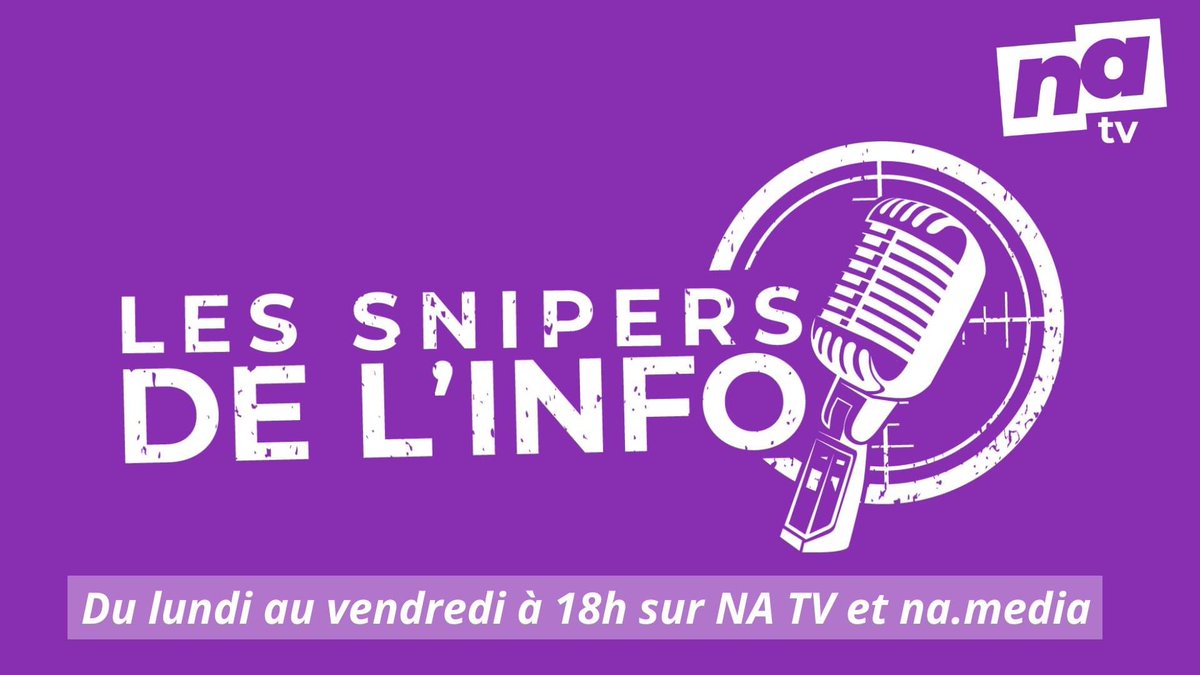 natv_off's tweet image. Nouveauté @natv_off 🚨
Désormais du lundi au vendredi à 18h, retrouvez « Les Snipers de l’info » avec @ArnoBitan 📺
#actu #rires et #divertissement au programme. 
À ce soir, 18h.