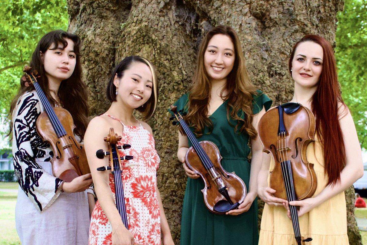 MusicCanterbury's tweet photo. Stunning concert yesterday from @salomequartet - a magnificent way to end our current season. Our next season starts on September 24 with a concert by @LondonBridgeTr1 Membership details and programme will be on our website soon. @grenvillehancox https://t.co/8islGgLqZx