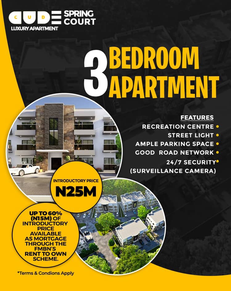 kings_et_queens's tweet photo. Real Estate Investment Opportunity !!!
📍In the Heart of *IKORODU*
Do you do business and earn decent monthly/annual income OR are you a salary earner with a decent monthly income?
Are you a contributor to the Federal Mortgage Bank's National Housing Funds (NHF) Scheme..Cont(d https://t.co/oUzxMaTAVq