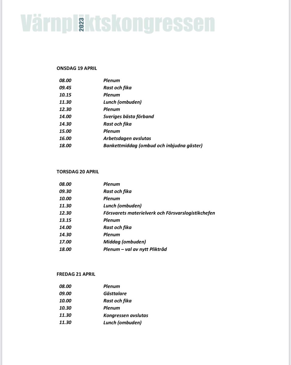 För er som avser gästa Värnpliktskongressen denna vecka är programmet här.