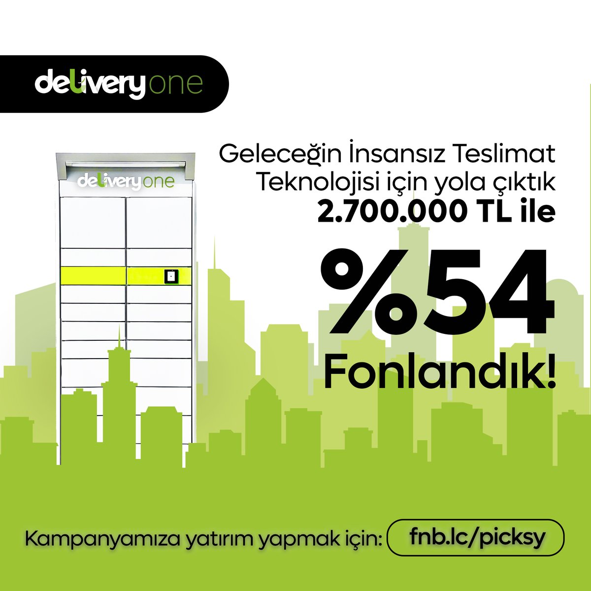 deliveryonetech's tweet photo. Geleceğin hızlı ve akıllı teslimat teknolojilerini geliştirmek için çıktığımız yatırım turumuzda @fonbulucu %54 fonlandık! 831 yatırımcımızdan 2.700.000 TL yatırım alarak fonlama heyecanımıza hız kesmeden devam ediyoruz. Yatırım turumuz devam ediyor.

https://t.co/m291WCvhix https://t.co/5JHO0LK4IV