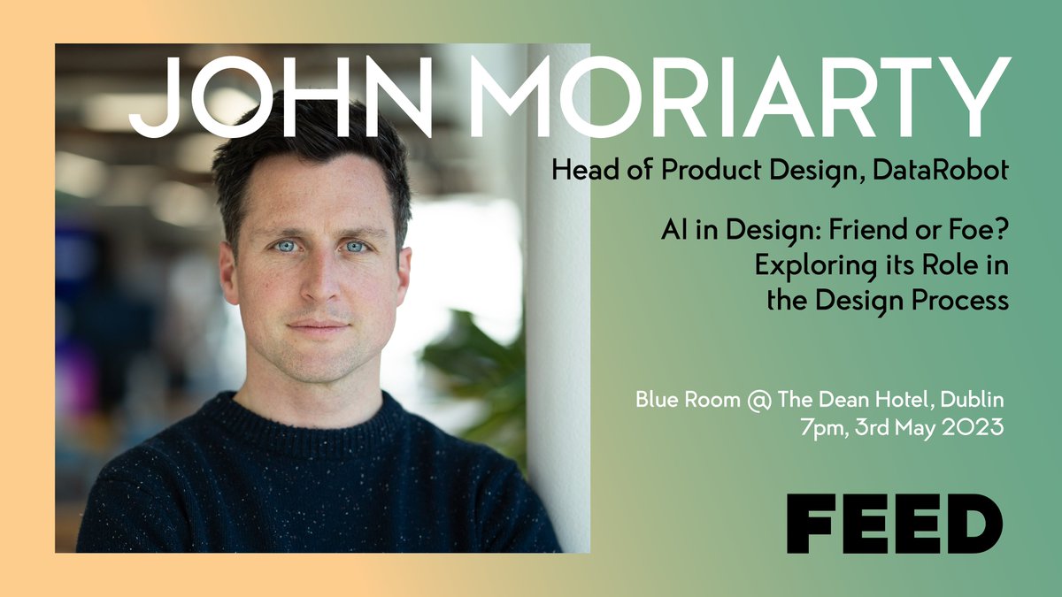 IdiFeed's tweet photo. #IDIFEED - #speakers' line up:
🔴@tjryan/@Droga5Dublin Creative Innovation Lead
🔴@john__moriarty/@DataRobot Head of Product Design
🔴Eduardo Garcia-Lopez/@hubspot Principal Designer &amp; AI visual artist
🔴Robert Boyle/@BBDOdublin Creative Dir./Head of Art
🎟️https://t.co/vWVMbJdXvo https://t.co/BXoLzxvcCC