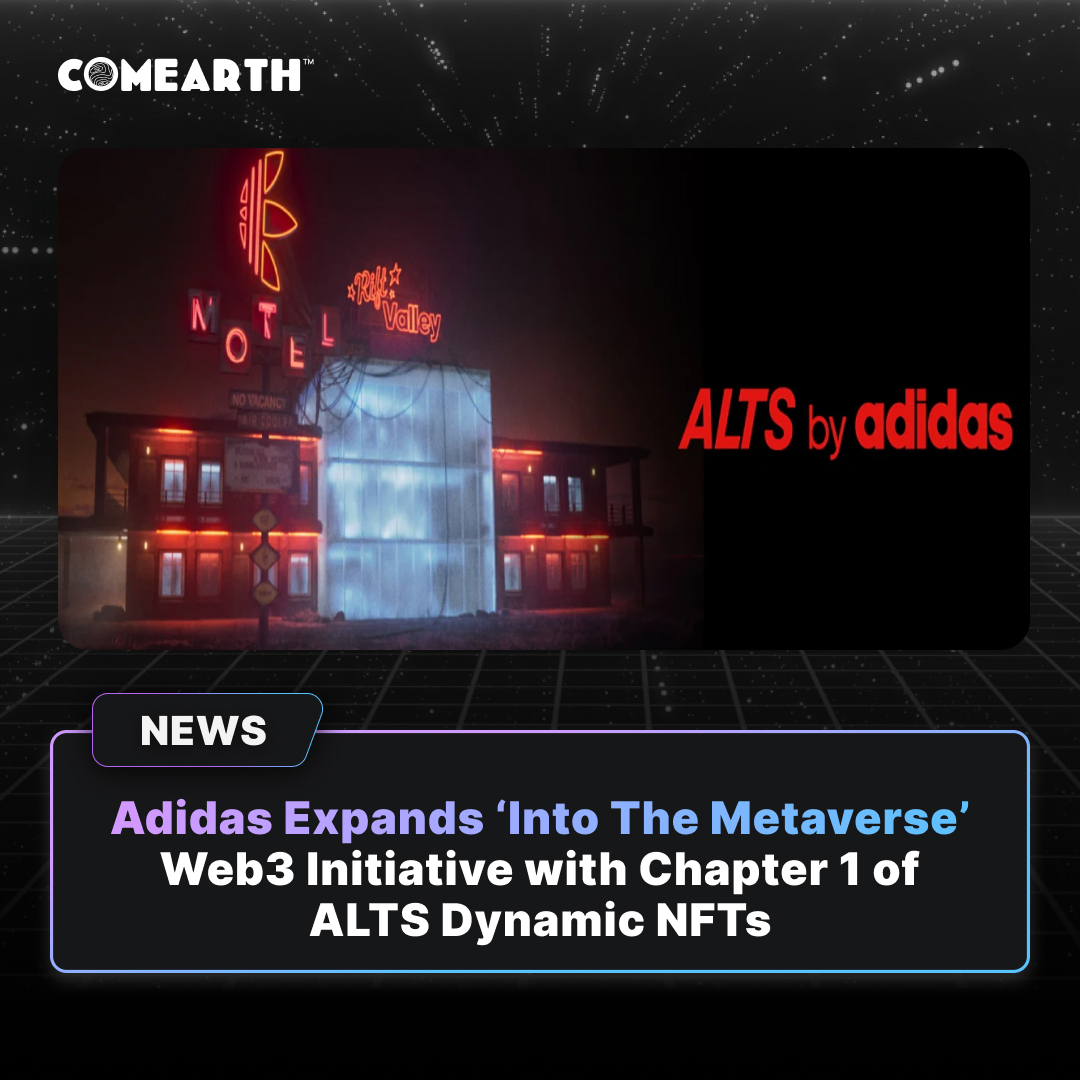 ComearthHQ's tweet photo. #Adidas launches #ALTS Dynamic #NFT collection as part of its #Web3 journey.🌐

#NFTs are available on #OpenSea. The collection offers an interactive storyline with eight different ALT[er] egos.🎨

#comearth #news #ALTSbyAdidas #web3news #metaverse @NFTICALLY #nftically #nftnews https://t.co/FiPhcYwR4l