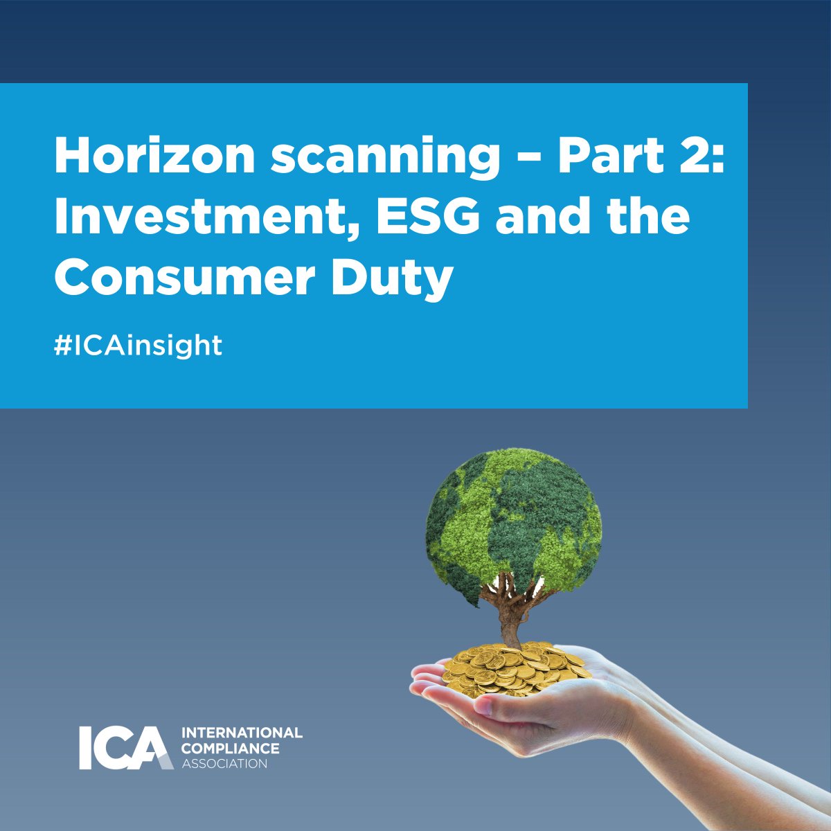 intcompassoc's tweet photo. ESG and ethical investing continue to grow in importance – compliance professionals must be ready to exploit the opportunity they provide. Read more on #ICAInsight https://t.co/8j3TKTdC4Q #ESG #Compliance https://t.co/D5oPBL5GRL