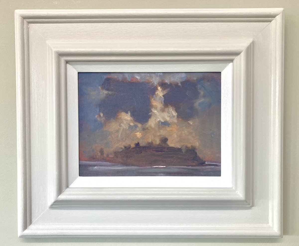 Pembroke Castle (study)           Oil on a 6”x 8” panel. This original framed oil painting is available for £295.00 inc UK p&amp;p jonhouser.co.uk       #pembroke #pembrokecastle #artforsale #light #mhoilpaints #oilpainting #originalartwork #Pembrokeshire #wales
