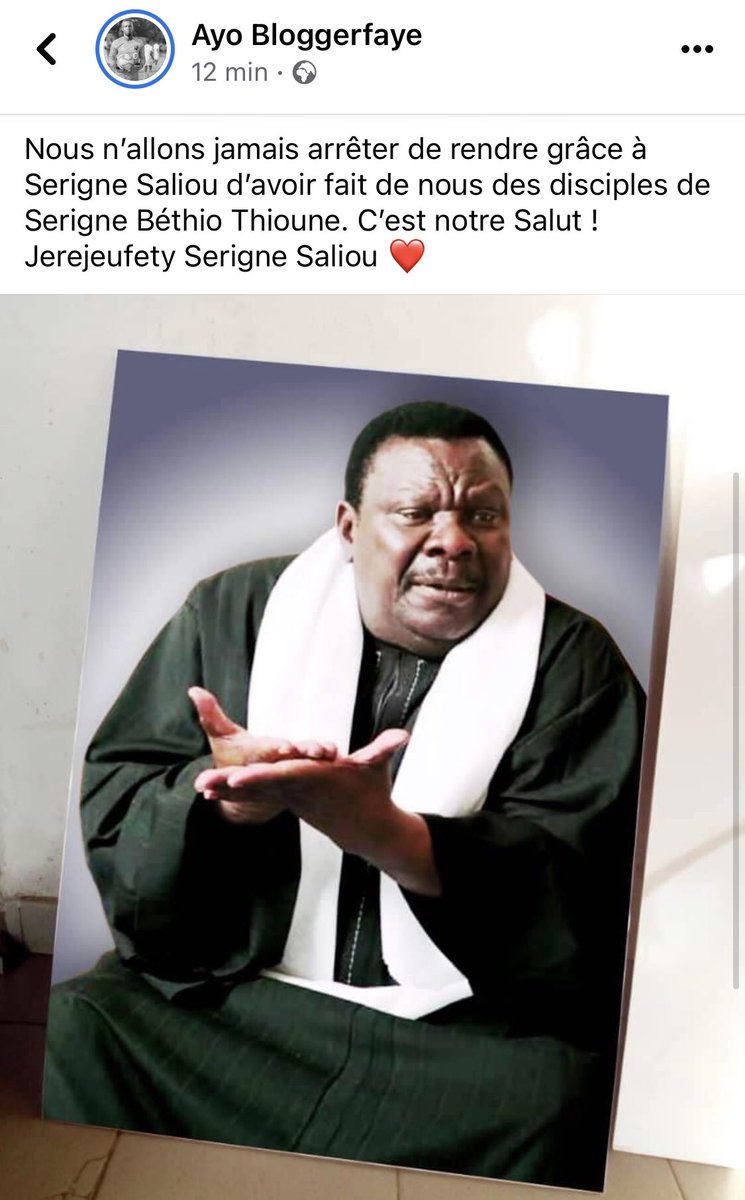 autruicomoi's tweet photo. Serigne Saliou Jerejeufety #17Avril #Grâces #Santati ❤️❤️❤️ https://t.co/bVLvmNqc5d
