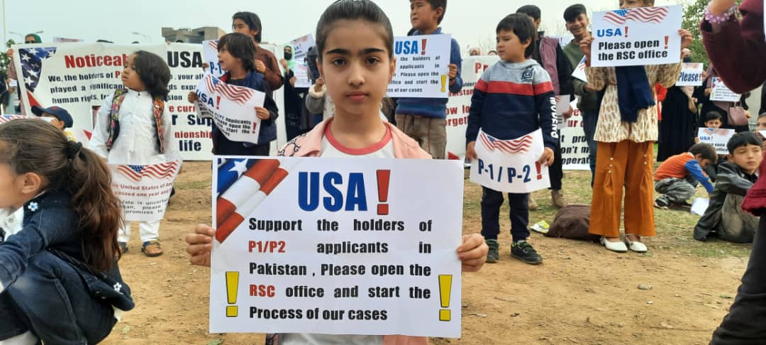 AfgPonetow's tweet photo. The situation of P1/P2🇦🇫 applicants in PK🇵🇰 is such that they have no information about their cases and RSC has not started operating in PK after 16months.
We are confused and fateless people.We are 🇺🇸's allies.
Please clarify our situation.
#SupportP2P1Pakistan
#OpenRSCPakistan https://t.co/wL6zovOr5o