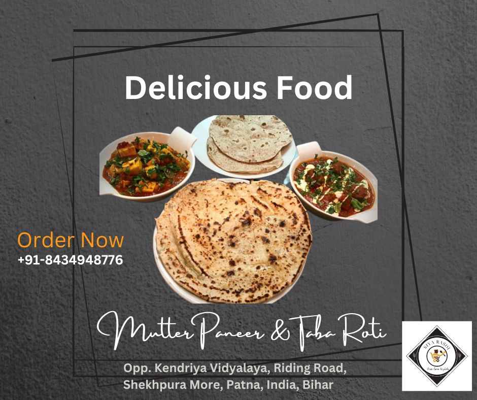 Delicious Food Mutter Paneer & Taba Roti
Discount Up To 15% For New Member On Dining.
#biryani #BiryaniChallenge #biryanilovers #biryanilove #biryanirecipe #weekend #food #foodie, #noodles #shekhpura #Dining #foodbloggerd #Bistrokitchen #bihar #patna