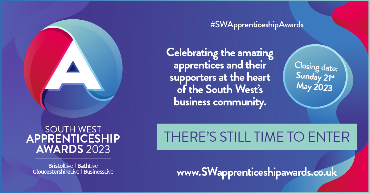 Reach Events South West (@reacheventswest) on Twitter photo Calling all Apprentices of the #Southwest!
We want to celebrate you and your employers. Enter the #SWApprenticeshipAwards today to be in for a chance of winning one of our prestigious awards.
bit.ly/3L2zljU
<a href="/BristolLive/">Bristol Live</a> <a href="/GlosLiveOnline/">Gloucestershire Live</a> <a href="/bathlive/">Bath Live</a> Calling all Apprentices of the #Southwest!
We want to celebrate you and your employers. Enter the #SWApprenticeshipAwards today to be in for a chance of winning one of our prestigious awards.
bit.ly/3L2zljU
<a href="/BristolLive/">Bristol Live</a> <a href="/GlosLiveOnline/">Gloucestershire Live</a> <a href="/bathlive/">Bath Live</a>