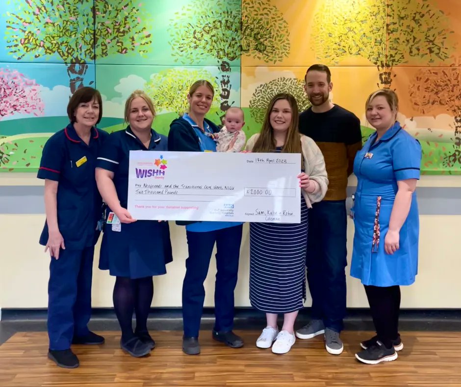 We met the wonderful Sam, Katie and Robin who donated an incredible £2000 to NeoFriends and the Transitional Care Unit at <a href="/HullNicu/">Hull Nicu</a>. Sam and Katie wanted to give thanks for the exceptional care they received, both during &amp; following their stay in the Unit with Robin 💙 #HullNICU