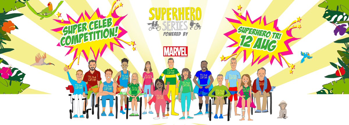 BOOM!! Want to win a place in a Superhero Tri team with one of this SUPER lot? Tell us your superpower &amp; why they should choose you. superheroseries.co.uk #findyourpower