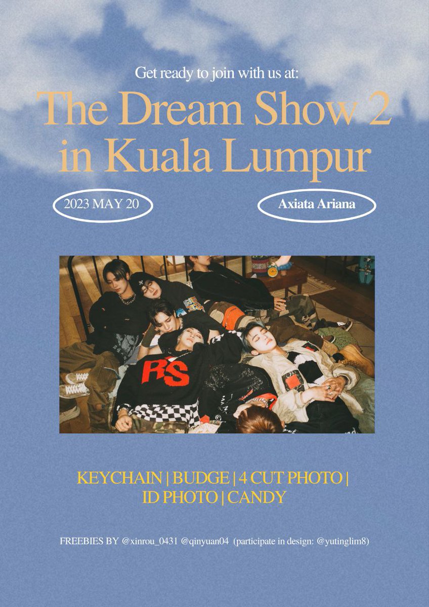 xinrou_0431's tweet photo. Freebies by @xinrou_0431 &amp; @qinyuan04 
We will be distributing freebies at #TDS2inKL !

📍Axiata Ariana
📅20,May 2023
🕰️TBA
Will update our outfit on D-day
More details please refer in the picture below

Please like and help to retweet, we will appreciate it🤗
#NCTDREAM #NCT https://t.co/jmXZXJQs0g