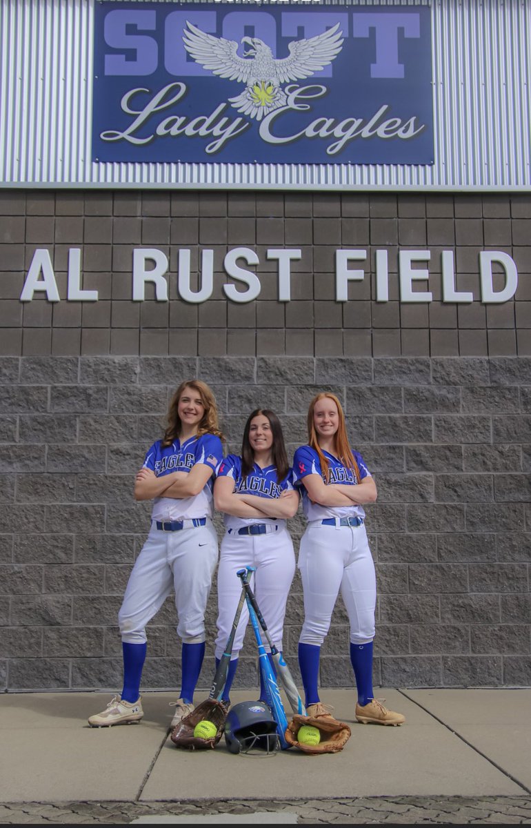 🥎🥎It's SENIOR NIGHT🥎🥎 Come out and congratulate and thank Audrey, Mesa &amp; Kayla for being part of the softball program for the past 6 years! 💙🦅🥎