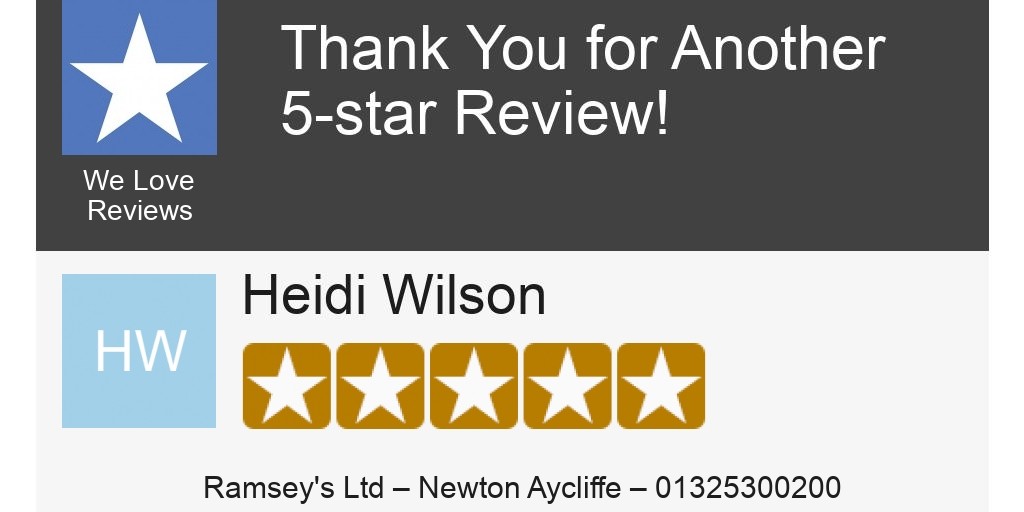 Check out this 5-star review from one of our customers! Have you posted on our review page hoy.cc/1uk