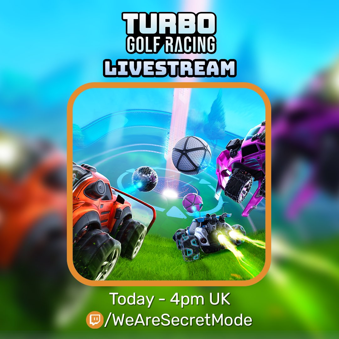 We'll be jumping on #TurboGolfRacing with some of the Secret Mode Agents from 4pm! 

Join us on twitch.tv/WeAreSecretMode for some multiplayer mayhem on the fairway.

#WeAreSecretMode #TwitchStreamers