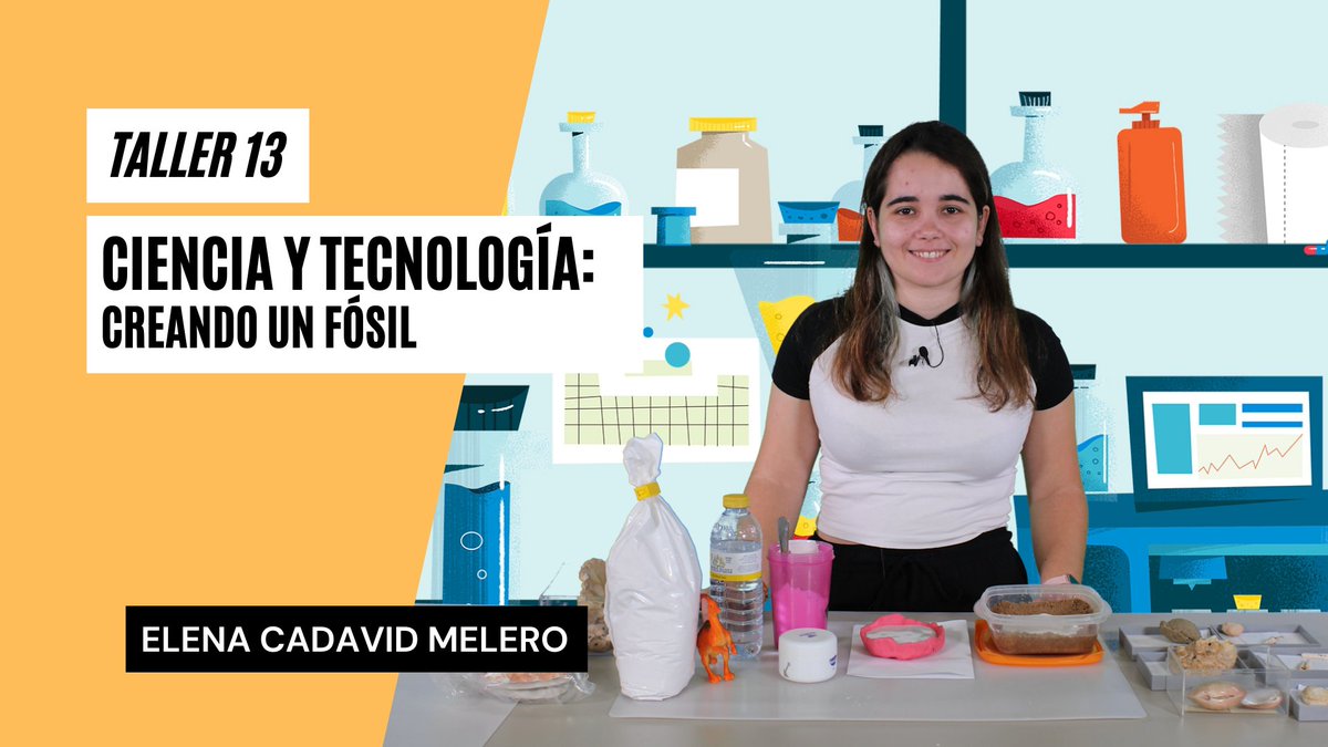 CienciaULL's tweet photo. 🦴 La paleontología es una ciencia que estudia los seres vivos del pasado. Elena Cadavid, investigadora de la @ULL, nos enseña a elaborar moldes de fósiles en el #Lab_Virtual #Conecta_CienciaULL🖥️🧪
📽️ https://t.co/47fDcOMYvm
@AytoArona @FECYT_Ciencia https://t.co/2ByVfnqZjM