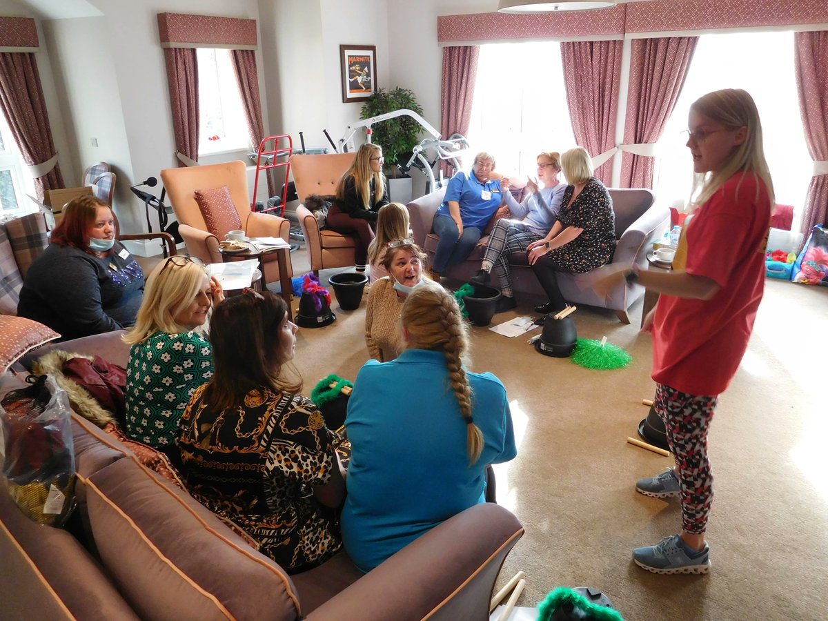 IMMmusicUK's tweet photo. Combining #MusicAndMovement can improve the wellbeing of care home residents, reducing loneliness and enhancing physical and cognitive function. Interested in #TrainingAvailable? Get in touch with us! #CareHomeWellbeing #ElderCare #SeniorLiving #DementiaCare #CareHomeActivities https://t.co/eH4WFgyz5s