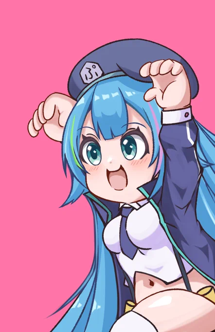 ヴィヴィアンを驚かせようと背後に忍び寄るプトラ#ミストレ #ミストレイラスト 