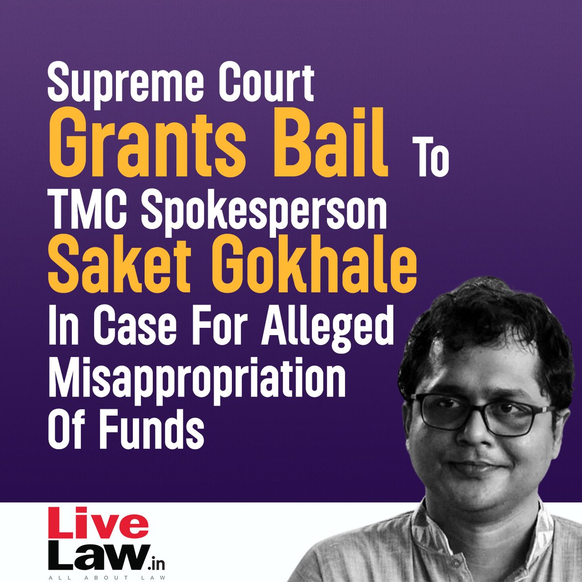 Live Law on Twitter "The Supreme Court on Monday granted bail to TMC