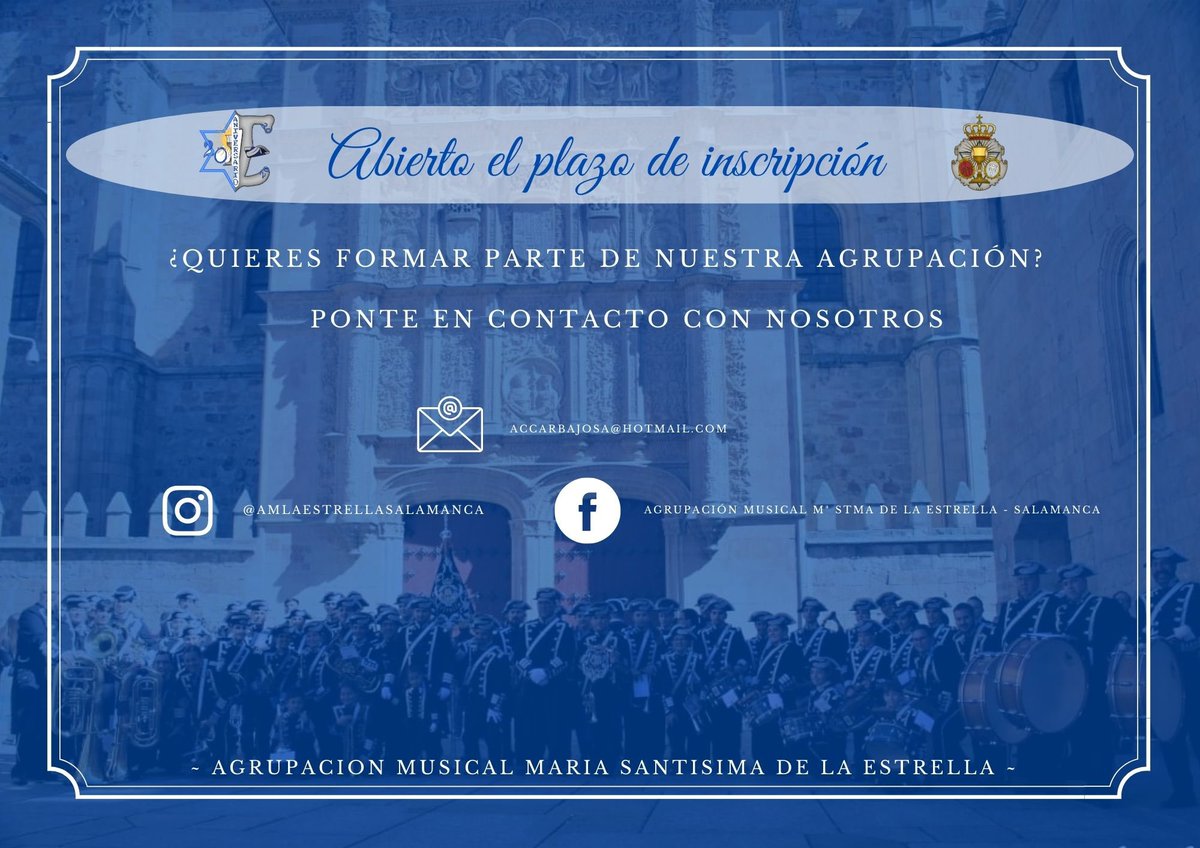 Agrupación Musical María Santísima de la Estrella (@amlaestrella) on Twitter photo 