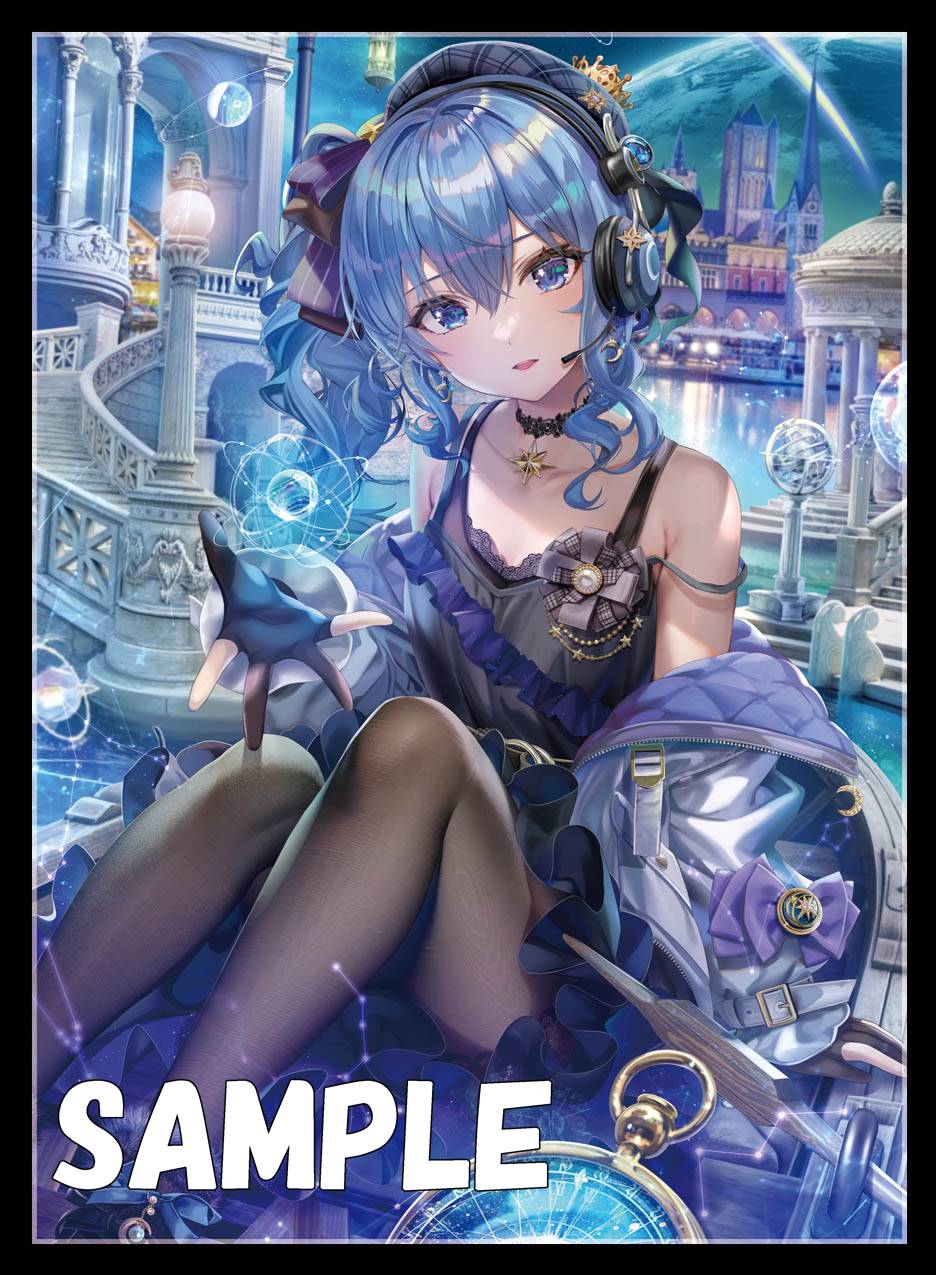 ミッドナイトブルー ホロライブ スリーブ プレイマット 星街すい ミッドナイトブルー ホロライブ スリーブ プレイマット 星街すい