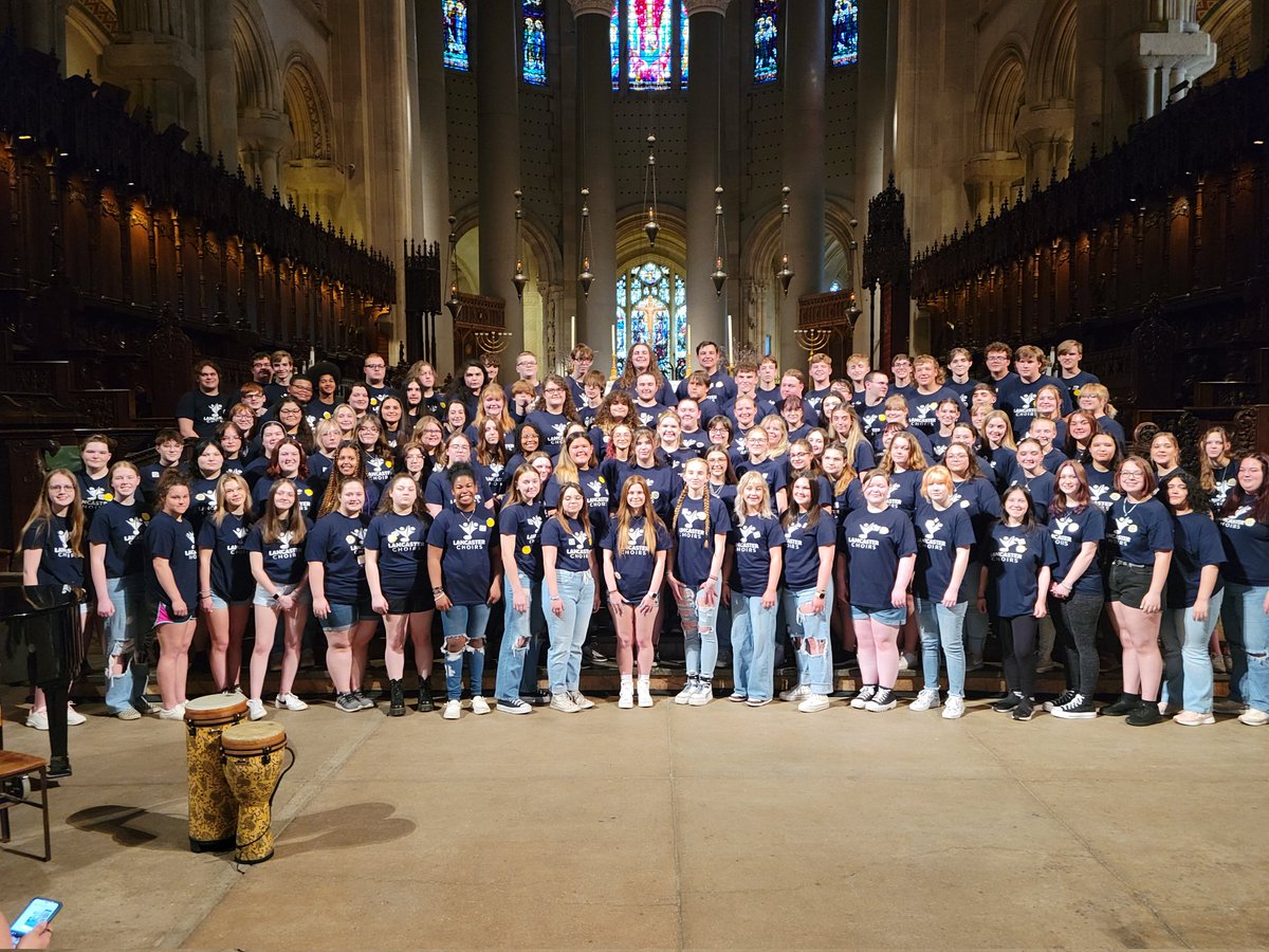 LancasterChoirs's tweet photo. Congratulations to the LHS Choirs on their outstanding performance at St. John the Divine Cathedral in New York City. https://t.co/1DvH76Dddu