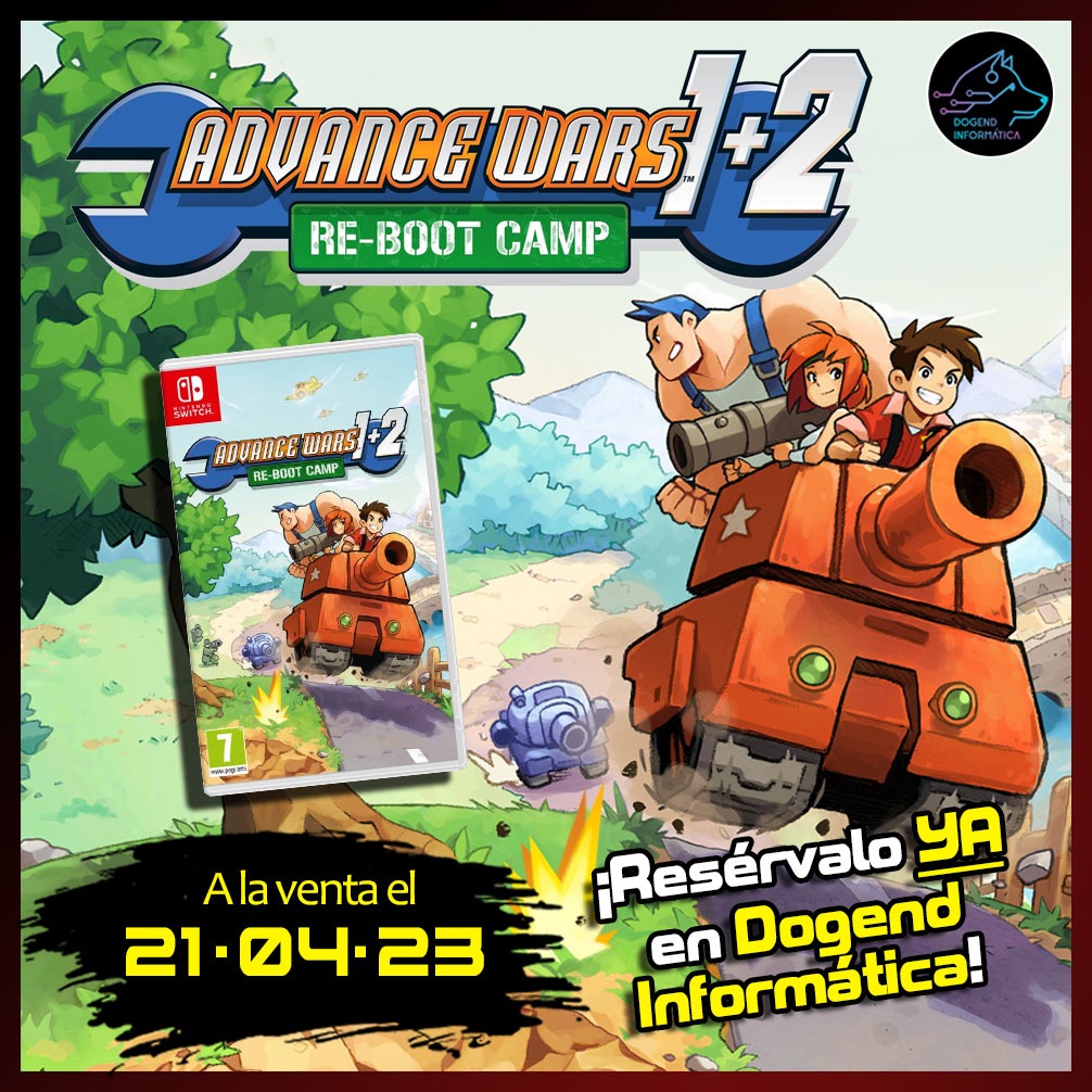 Dogendinfo's tweet photo. ¿Eres un maestro estratega? Los clásicos #AdvanceWars de #GameBoyAdvance vuelven para que lo demuestres. Advance Wars 1+2: Re-Boot Camp para #NintendoSwitch estará disponible este viernes en #DogendInformatica. https://t.co/CVQD26b90t
