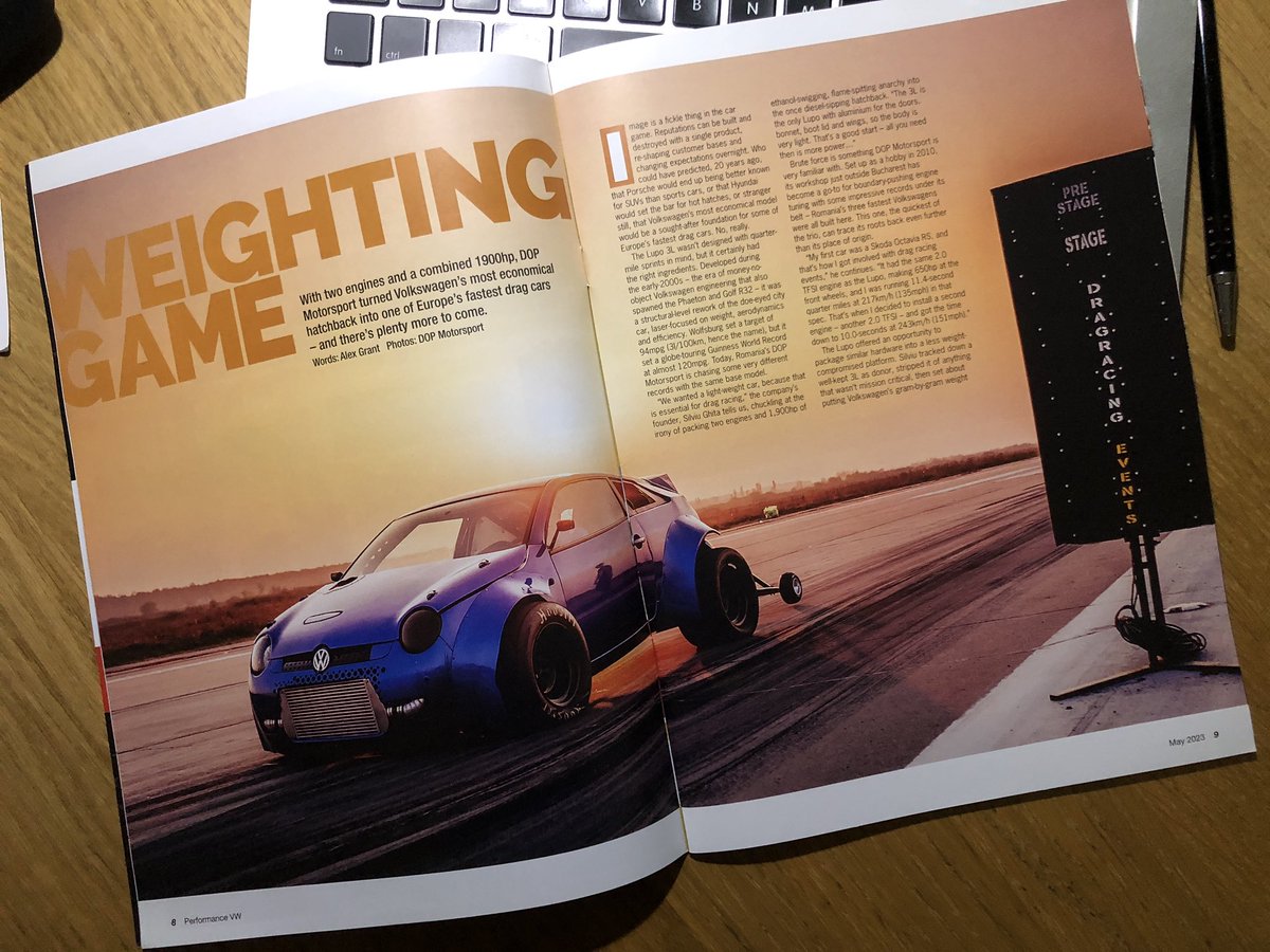 New work for <a href="/pvw_mag/">Performance VW Mag</a> - the incredible 1,900bhp (yes, really) DOP Motorsport Lupo 3L drag car. Lunacy. 🙌🏻