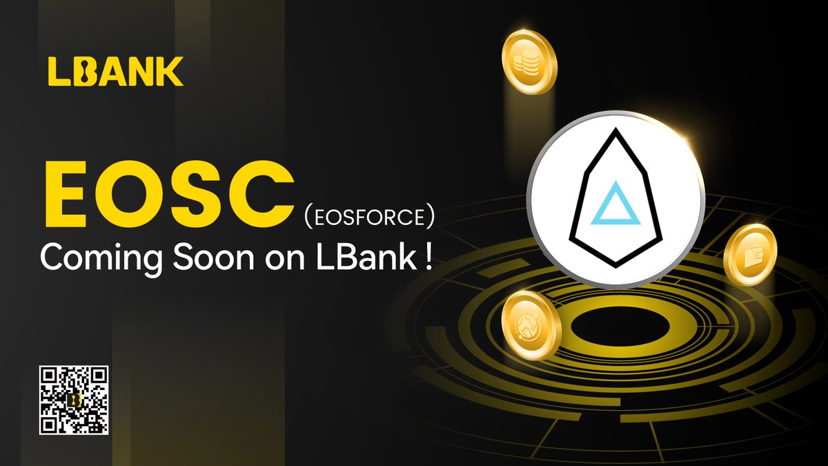 🚀 Upcoming Listing

🌟 $EOSC (EOSFORCE) will be listed soon on #LBank! <a href="/EOSForce/">EOSForce</a>

💗Details: support.lbank.site/hc/en-gb/artic…
