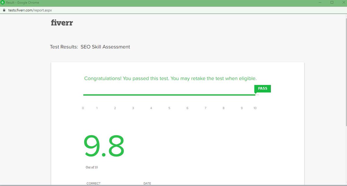 anupxs's tweet image. Fiverr Skill Test
My SEO score is 9.8 out of 10

#fiverrskilltest #fiverr #openwork
#anupxs #seo #seoservices #seotips #seoexpert #seospecialist