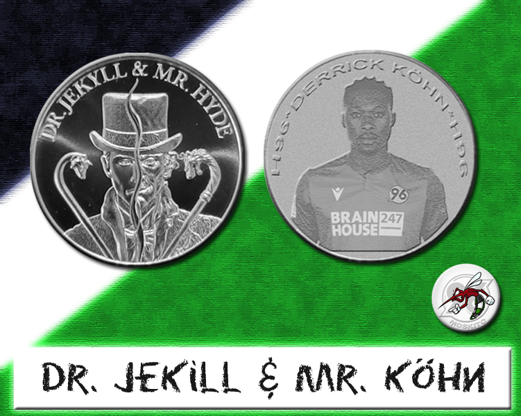 MoskitoLtd's tweet photo. In Hannover wurde nun die lange verschollene Rückseite dieser Medaille entdeckt. #DK18
Aber in guten wie in schlechten Zeiten wir stehen zu dir und dem Verein #H96 Derrick #Köhn Kopf hoch es werden auch wieder bessere Tage kommen. 🖤🤍💚 https://t.co/qXzZntuA2A