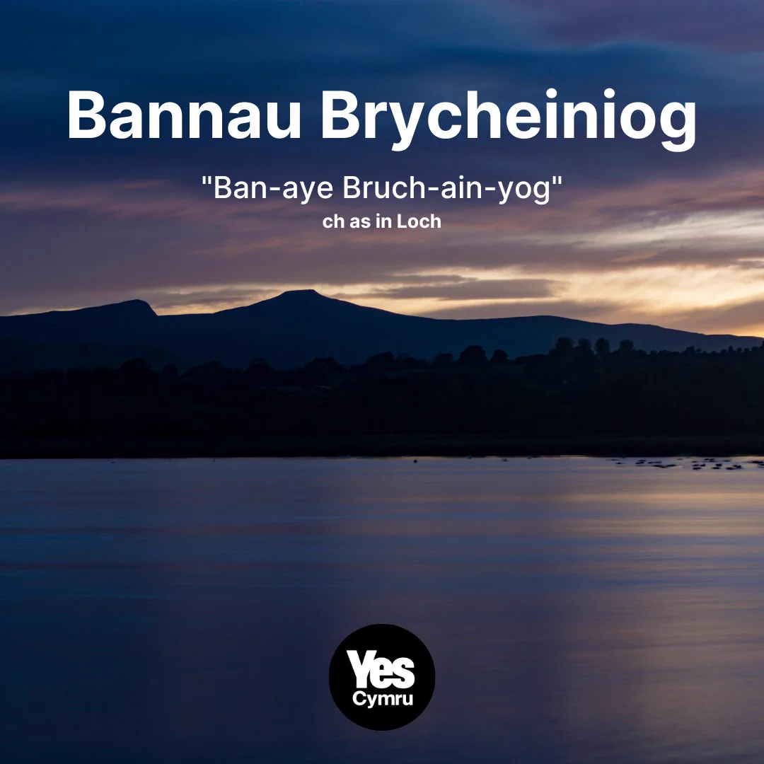 Bannau Brycheiniog.
"Ban-aye Bruch-ain-yog"
ch as in Loch