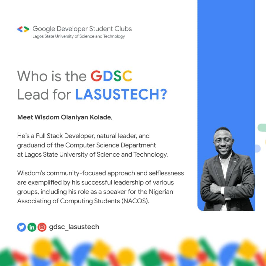 gdg_lasustech's tweet photo. Do well to like and share๐ค
2/2"
#DeveloperStudentClubs #gdsc #gdscNigeria #Google #gdsclasustech #lasustechgdsc https://t.co/Y2RfIO7MBz