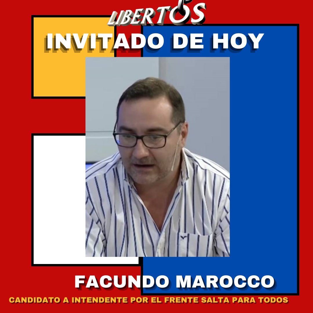 libertosok's tweet photo. 🛑 Con estos invitados vamos a tener un #GranPrograma. @MaroccoJFacundo

Te esperamos esta noche en #LIBERTOS a las 20 hs por @SomosSaltaJujuy con @MoisesKoss y @paupoma 

#SEGUINOS ⛓️ https://t.co/M9TGTKtTO8